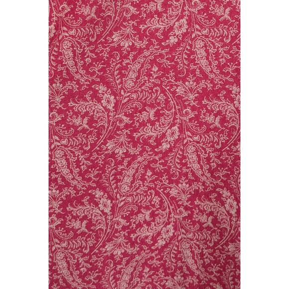 Ralph Lauren Jeans Co. Ruffled V-Neck Jersey Knit Laced Top Cranberry Floral 2X - Picture 8 of 10